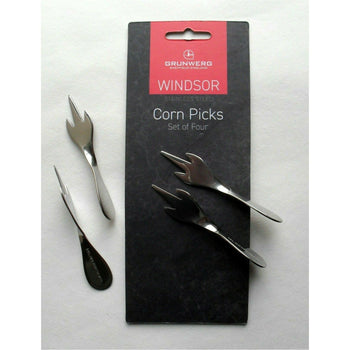 Windsor Stainless Steel Corn Picks 4 Pack 