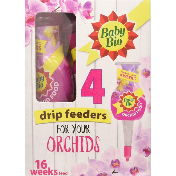 Baby Bio Drip Feeders For Your Orchids 4 x 40ml