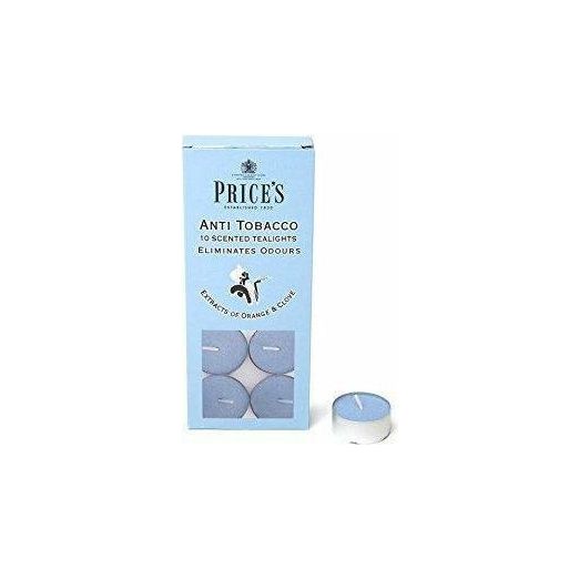 Price's Anti Tobacco Scented Tealights Candles Pack of 10