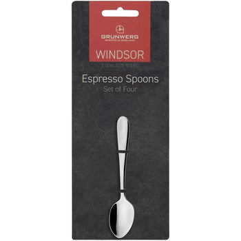 Windsor Stainless Steel Espresso Spoons 4 Pack
