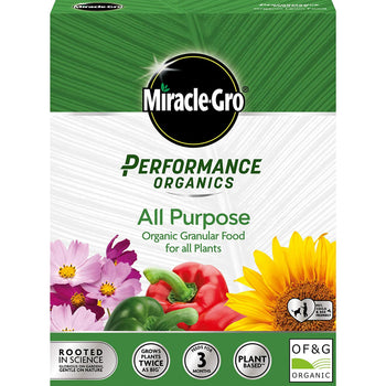 Miracle Gro Performance ORGANICS ALL PURPOSE GRANULAR Food 1KG BOX