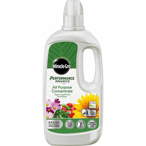 Miracle Gro Performance Organics All Purpose Concentrate Liquid Food 1 Litre