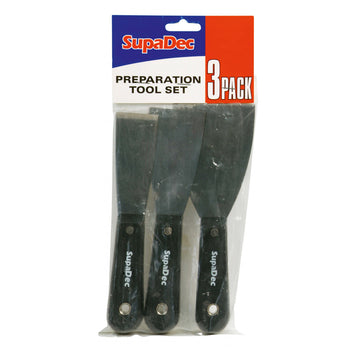 SupaDec Preparation Tool Set 3 Pack Chisel Knife, Filling Knife, Scraper