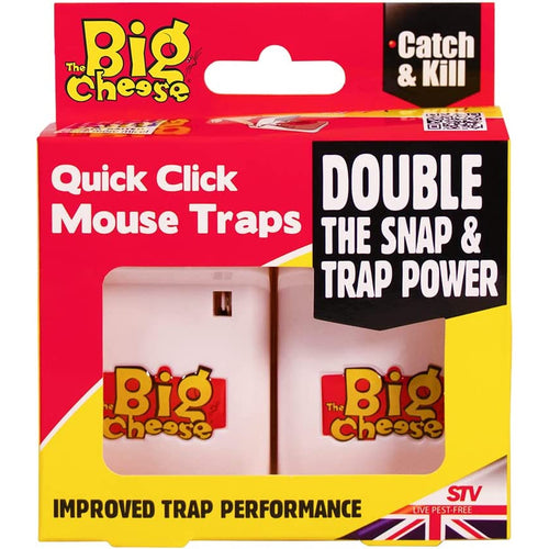 The Big Cheese Quick Click Mouse Traps - 2 Pack