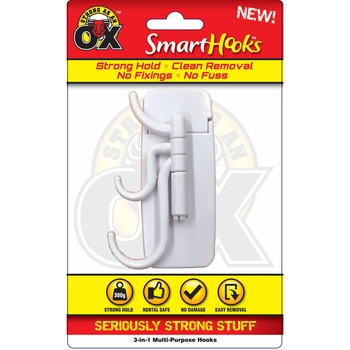 Strong as an Ox 3 in 1 Multi Purpose Hooks