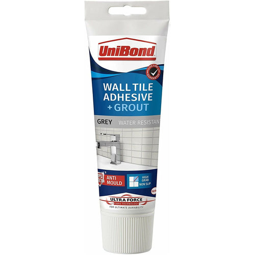 UniBond Ultraforce Wall Tile Adhesive & Grout Grey 300g