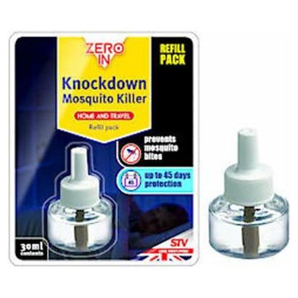 Zero In Knockdown Mosquito Killer Plug In Refill 30ml ZER742