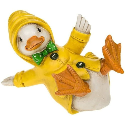 Puddle Duck With Yellow Mac Coat Sliding Ornament 