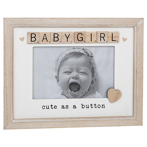 Scrabble Sentiments Photo Frame - Baby Girl