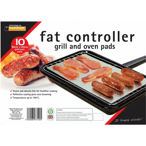 Toastabags Fat Controller Grill & Oven Pads Pack of 10