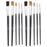 Harris Seriously Good Flat Artist Paint Brushes Pack 10