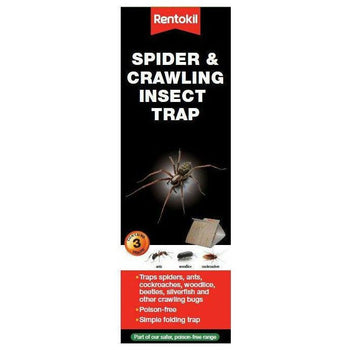 Rentokil Spider & Crawling Insect Trap - Pack of 3 Traps