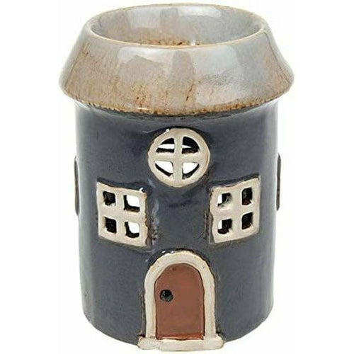 Village Pottery Round House Tealight Holder/Oil Burner - Slate Grey