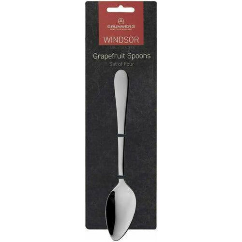  Windsor Stainless Steel Grapefruit Spoons 4 Pack