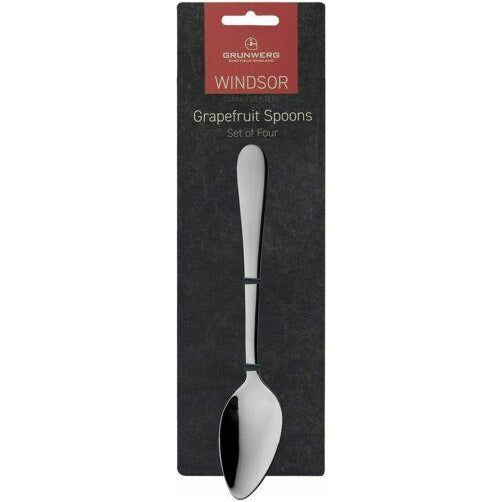  Windsor Stainless Steel Grapefruit Spoons 4 Pack
